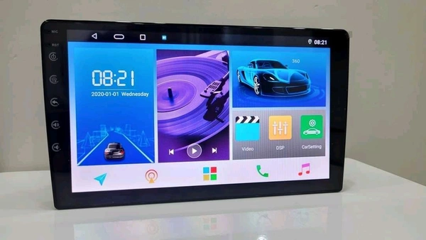 Android Stereo With Universal dashboard Frame + Ahd Reverse Camera And All Accessories Wirings Kit.. - 10 Inch