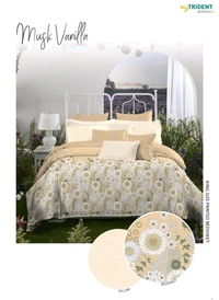 My Trident Bedsheets My Trident Aroma Series King Size Bedsheet with Fragrance And 100% Cotton In Ahmedabad gujarat India