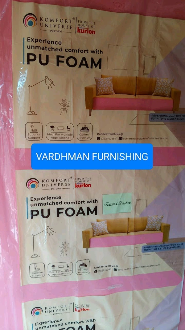 Kurlon Komfort Universe 40Dn PU Foam Sheet With 7 Years Warranty In Judges bunglow Ahmedabad - 72 X 36 X 4