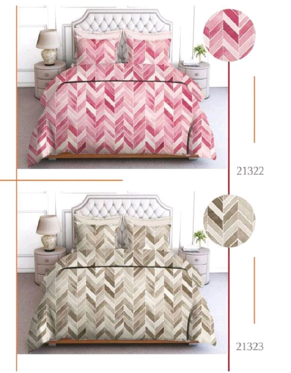 Buy 2 Set Of Pure 100% Cotton King Size Bedsheet Extra Large 108 X 108 In Inches With Complimentary Pillow covers In Ahmedabad At Reasonable prices - 2 PC Set