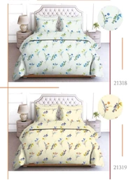 Buy 2 Set Of Pure 100% Cotton King Size Bedsheet Extra Large 108 X 108 In Inches With Complimentary Pillow covers In Ahmedabad At Reasonable prices - 2 PC Set