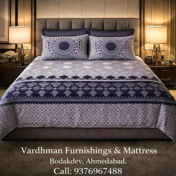 Bombay Dyeing Urban Living Premium King Size Bedsheet With 4 Pillow covers In Ahmedabad Gujarat India - 274 X 274