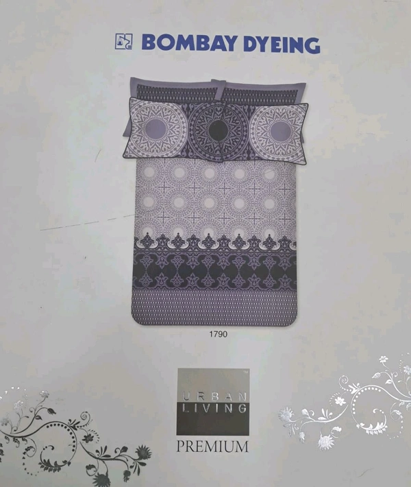 Bombay Dyeing Urban Living Premium King Size Bedsheet With 4 Pillow covers In Ahmedabad Gujarat India - 274 X 274