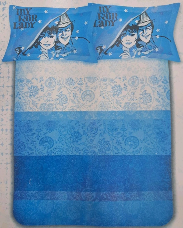 Raymond Home 100% Cotton Super King Size 274 X 274 Bedsheet with 2 Pillow covers In Ahmedabad Gujarat  - 274 X 274