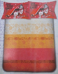 Raymond Home 100% Cotton Super King Size 274 X 274 Bedsheet with 2 Pillow covers In Ahmedabad Gujarat  - 274 X 274