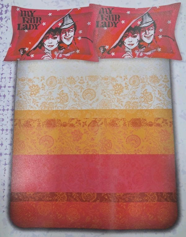 Raymond Home 100% Cotton Super King Size 274 X 274 Bedsheet with 2 Pillow covers In Ahmedabad Gujarat  - 274 X 274