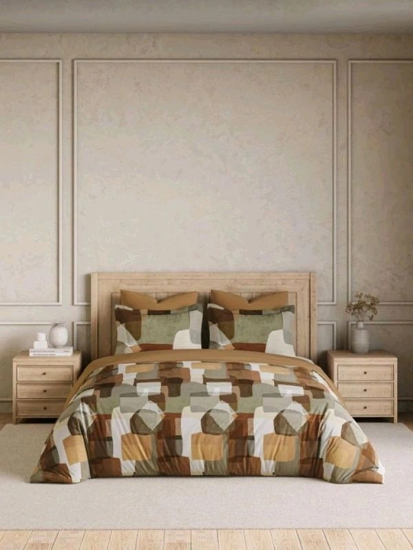 D'Decor Bedsheet Super King Size 3.00 Mtr X 3.00 Mtr With 2 Pillow Cover