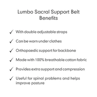 Lumbo Sacral Belt Waist & Back Support Belt Slip Disc Mild Support Back & Abdomen Support Lumbar Support Waist Belt Lower Back Pain Relief For Men/Women,Universal Size - Universal, Beige
