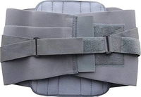 The VITALORA Unisex Contoured Lumbar Support Belt, Back Support Belt For Back Pain, Sciatica, Herniated Disc, Scoliosis With Adjustable Straps And 4 Rigid Stays, Non toxic, Grey) Free size, - Free, Gray