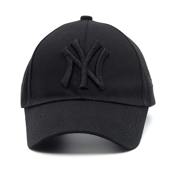Unisex Black NY Baseball Cap – Stylish Adjustable Sports Cap for Men & Women - Free, Black