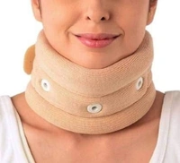 The VITALORA Cervical Neck Collar Support Brace for Pain Relief and Neck Immobilization - S, Beige