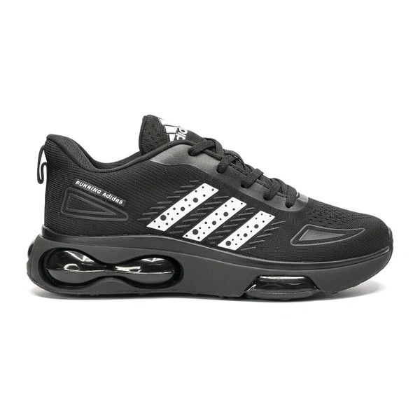 Adidas 7a Quality Black Premium Shoes - Black Mesh with Air Cushion Sole