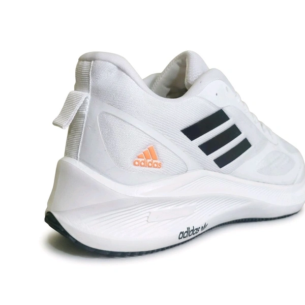 Adidas White Running Shoes for Men 7A Quality | Lightweight Sports Sneakers - 9