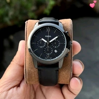 Fossil FOSSIL For men , 7A-Heavy lethar strap -Working Chronograph -Slim Fit Dial