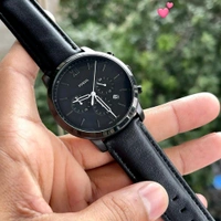 Fossil FOSSIL For men , 7A-Heavy lethar strap -Working Chronograph -Slim Fit Dial