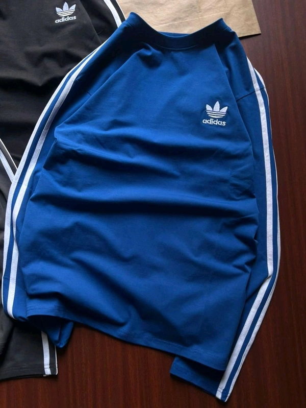 ADIDAS FULL SLEEVES COTTON LYCRA ROUND NECK TSHIRT - XXL