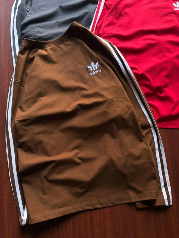 ADIDAS FULL SLEEVES COTTON LYCRA ROUND NECK TSHIRT - XXL