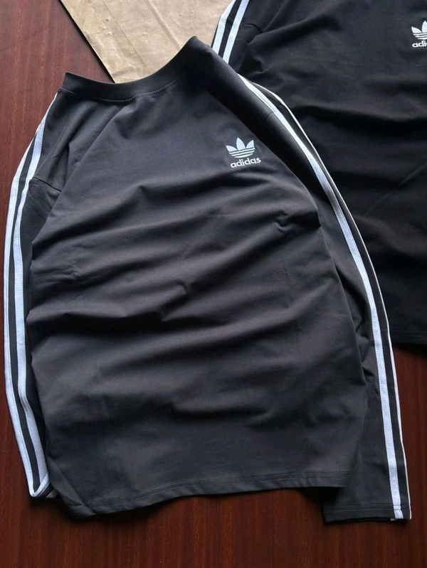 ADIDAS FULL SLEEVES COTTON LYCRA ROUND NECK TSHIRT - XXL