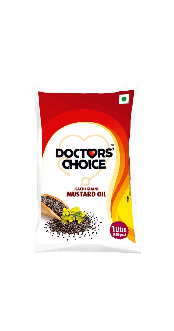 Doctor Choice Khachi Ghani Mustard Oil - 1l-910g
