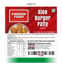 Kingodm Foods Aloo Burger Patty (Frozen) (40 Gm/Pc) – 1 Kg