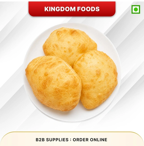 Kingodm Foods Bhaturay (Frozen) (65 Gm/Pc) – Pack of 4 Pieces, 1 Packet