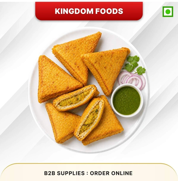 Kingodm Foods Bread Pakoda (Frozen) (70 Gm/Pc) – 1 Kg