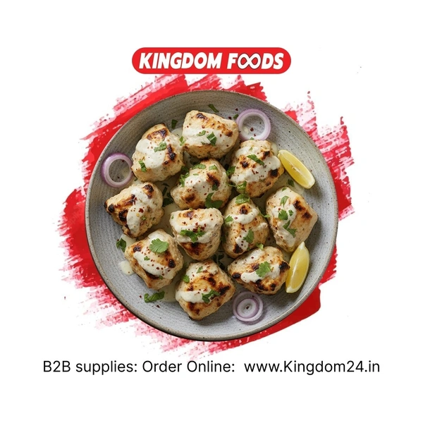Kingodm Foods Chicken Malai Tikka (Frozen) (40 Gm/Pc) – 1 Kg