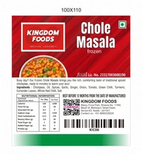 Kingodm Foods Chole Masala (Frozen) –1Kg/ Pack