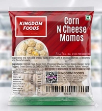 Kingodm Foods Corn N Cheese Momos (Frozen) (25 Gm/Pc) – 40 Pcs