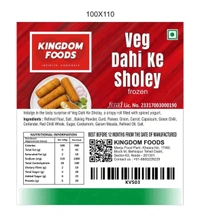 Kingodm Foods Dahi Kay Sholay (Frozen) (100 Gram/Pc) – 1Kg/ Pack
