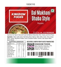Kingodm Foods Dal Makhani Dhaba Style (Frozen) –1Kg/ Pack