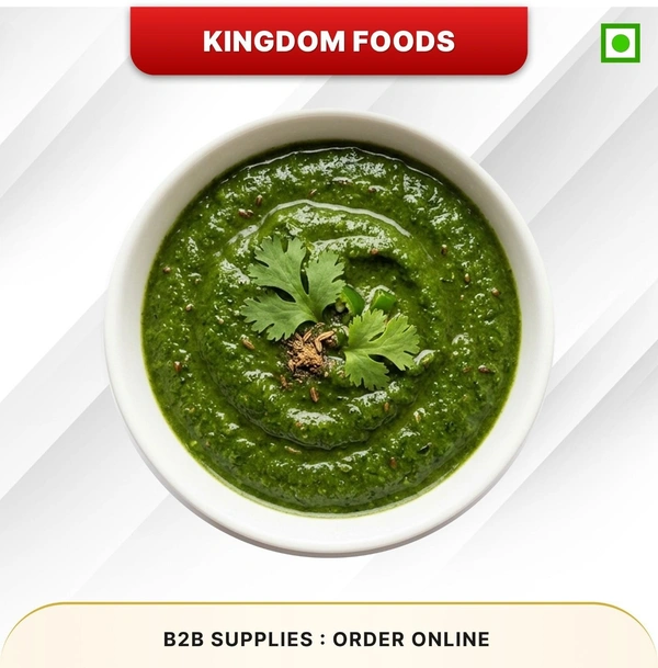 Kingodm Foods Green Chutney Concentrate (Frozen) – 1 Kg