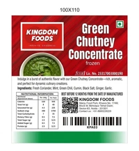 Kingodm Foods Green Chutney Concentrate (Frozen) – 1 Kg