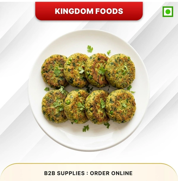 Kingodm Foods Harabhara Kabab (Frozen) (40 Gram/Pc) – 1Kg/ Pack