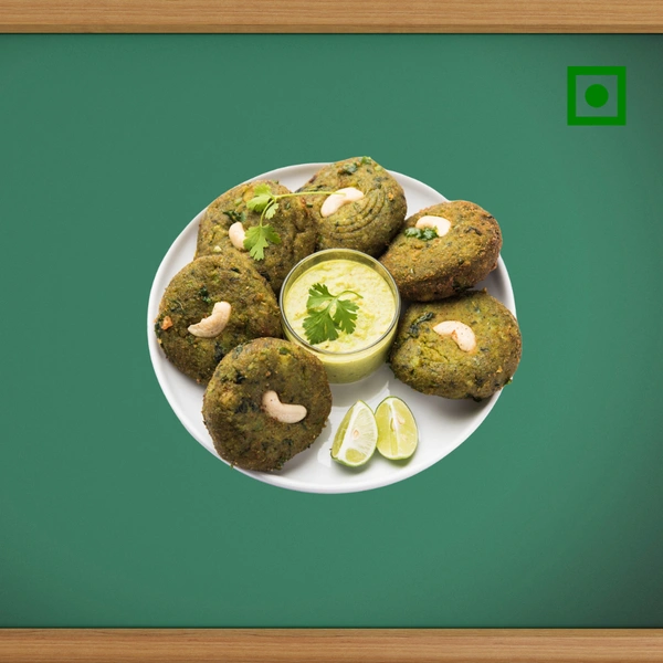 Kingodm Foods Harabhara Kabab (Frozen) (40 Gram/Pc) – 1Kg/ Pack