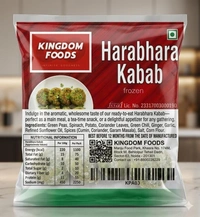 Kingodm Foods Harabhara Kabab (Frozen) (40 Gram/Pc) – 1Kg/ Pack