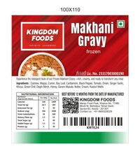 Kingodm Foods Makhani Gravy (Frozen) – 1Kg/ Pack
