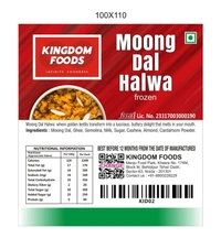 Kingodm Foods Moong Dal Halwa (Frozen) – 1 Kg