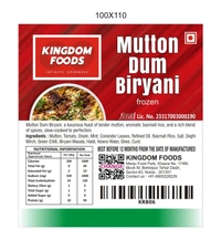 Kingodm Foods Mutton Dum Biryani – 1 Kg