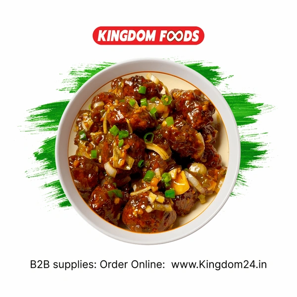 Kingodm Foods Veg Manchurian Balls (Frozen) (20 Gm/Pc) – 1 Kg