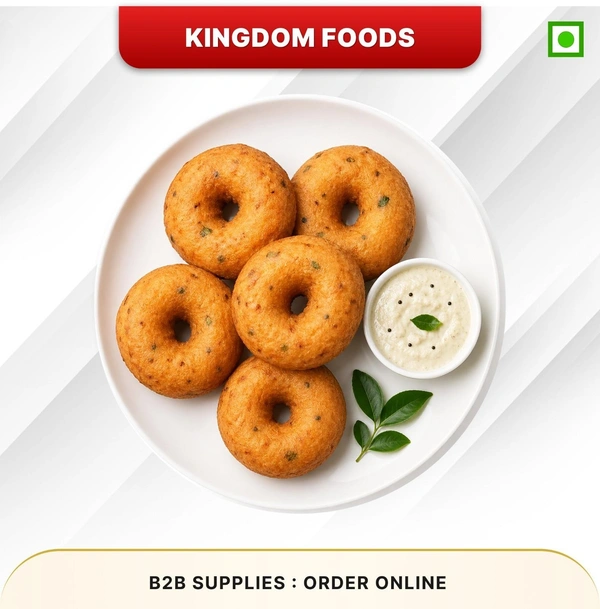 Kingodm Foods Medu Vada (Frozen) (40 Gm/Pc) – 25 Pcs