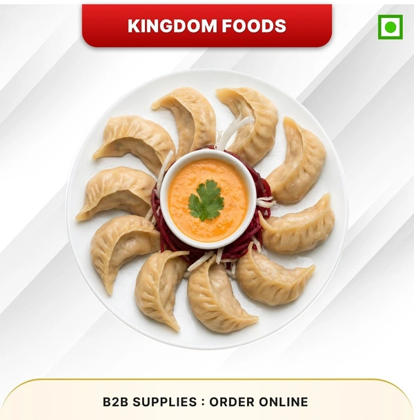 Kingodm Foods Paneer Momos (Frozen) (30 Gm/Pc) – Handcrafted, 33 Pcs