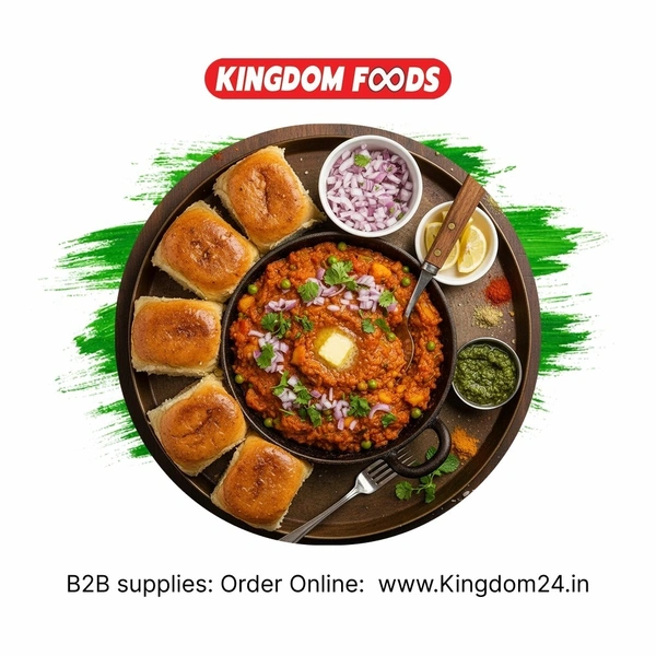 Kingodm Foods Pav Bhaji (Non Frozen) – 300 Gm/Pc