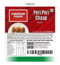Kingodm Foods Peri Peri Chaap (Frozen) (65 Gm/Pc) – 1 Kg