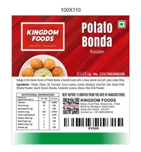 Kingodm Foods Potato Bonda (Frozen) (40 Gm/Pc) – 1 Kg