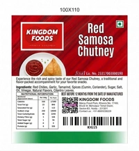 Kingodm Foods Red Samosa Chutney (Frozen) – 1 Kg