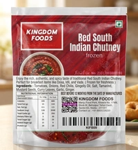 Kingodm Foods Red South Indian Chutney (Frozen) – 1 Kg