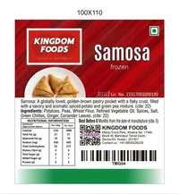 Kingodm Foods Samosa (Frozen) (70 Gm/Pc) – 1 Kg
