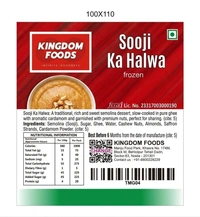 Kingodm Foods Sooji Ka Halwa (Frozen) – 1 Kg