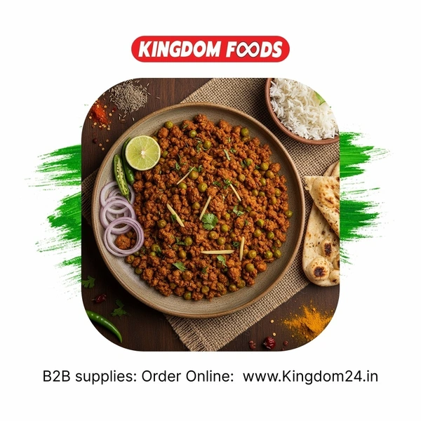 Kingodm Foods Soya Keema Matar (Frozen) – 1 Kg